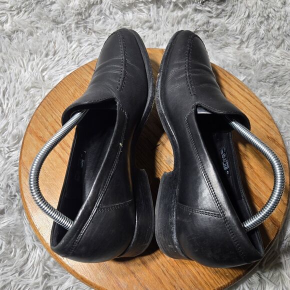 Ecco Vitrus III Men Size 7-7.5/41 Loafer Retro Black Formal Leather Comfort Shoe - Picture 4 of 11